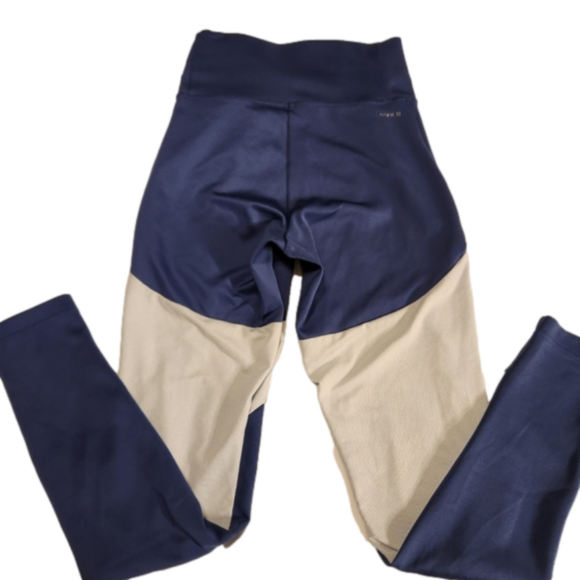 Adidas XS Women's Workout Leggings Blue - Picture 6 of 7